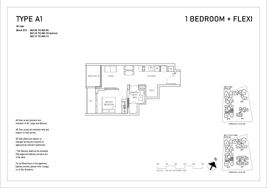 bagnall-haus-upcoming-launch-review-floor-plan-1-bedroom-flexi-type-A1