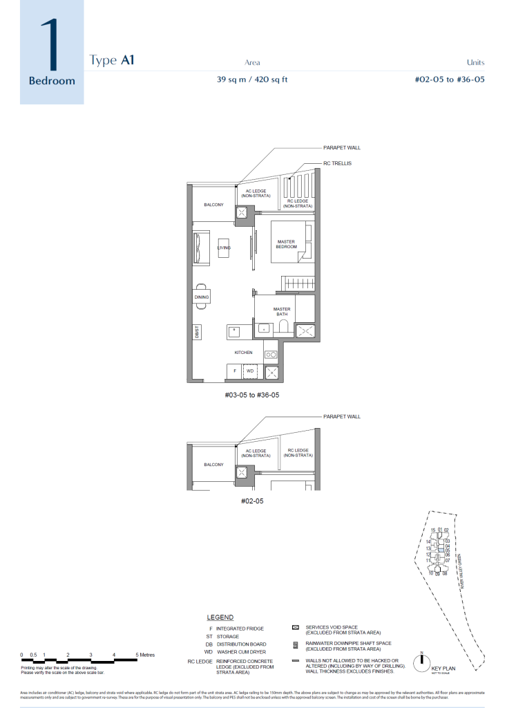 River Green Unit Floor Plan A1 1BR