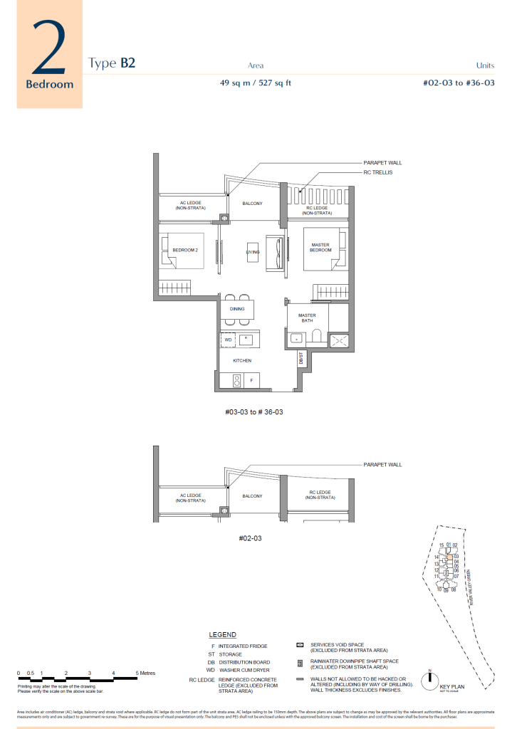 River Green Unit Floor Plan B2 2BR