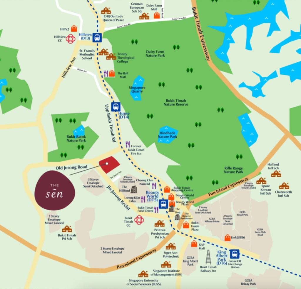 The-Sen-Bukit-Timah-Map-Location
