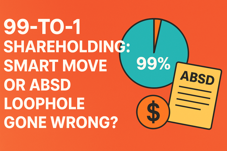 99-to-1 Shareholding: Smart Move or ABSD Loophole Gone Wrong?
