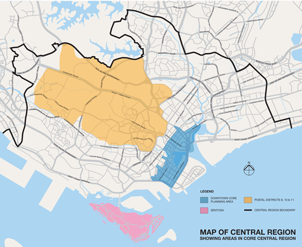 Buying a CCR Property in 2025 - Central Map Singapor