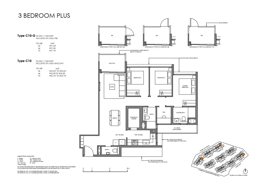 Faber Residence Floor Plans 3 Bedroom Plus C10-G C10