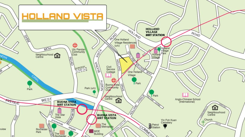 Holland Village Property Trends 2025 Holland-Vista BTO map