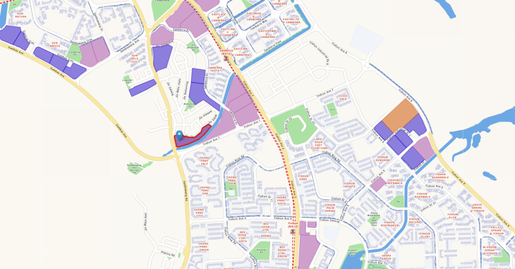 Sembawang Road EC GLS Site Analysis - Map of Sembawang Road